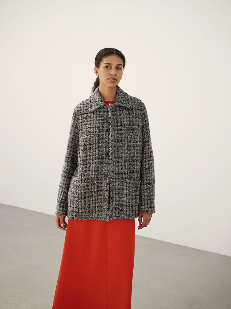 HOMESPUN TWEED BLOUSON - AURALEE Official Website