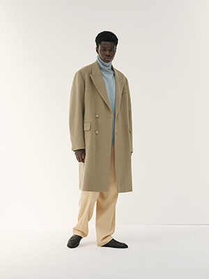 SUPER FINE WOOL TWILL MELTON CHESTERFIELD COAT - AURALEE Official