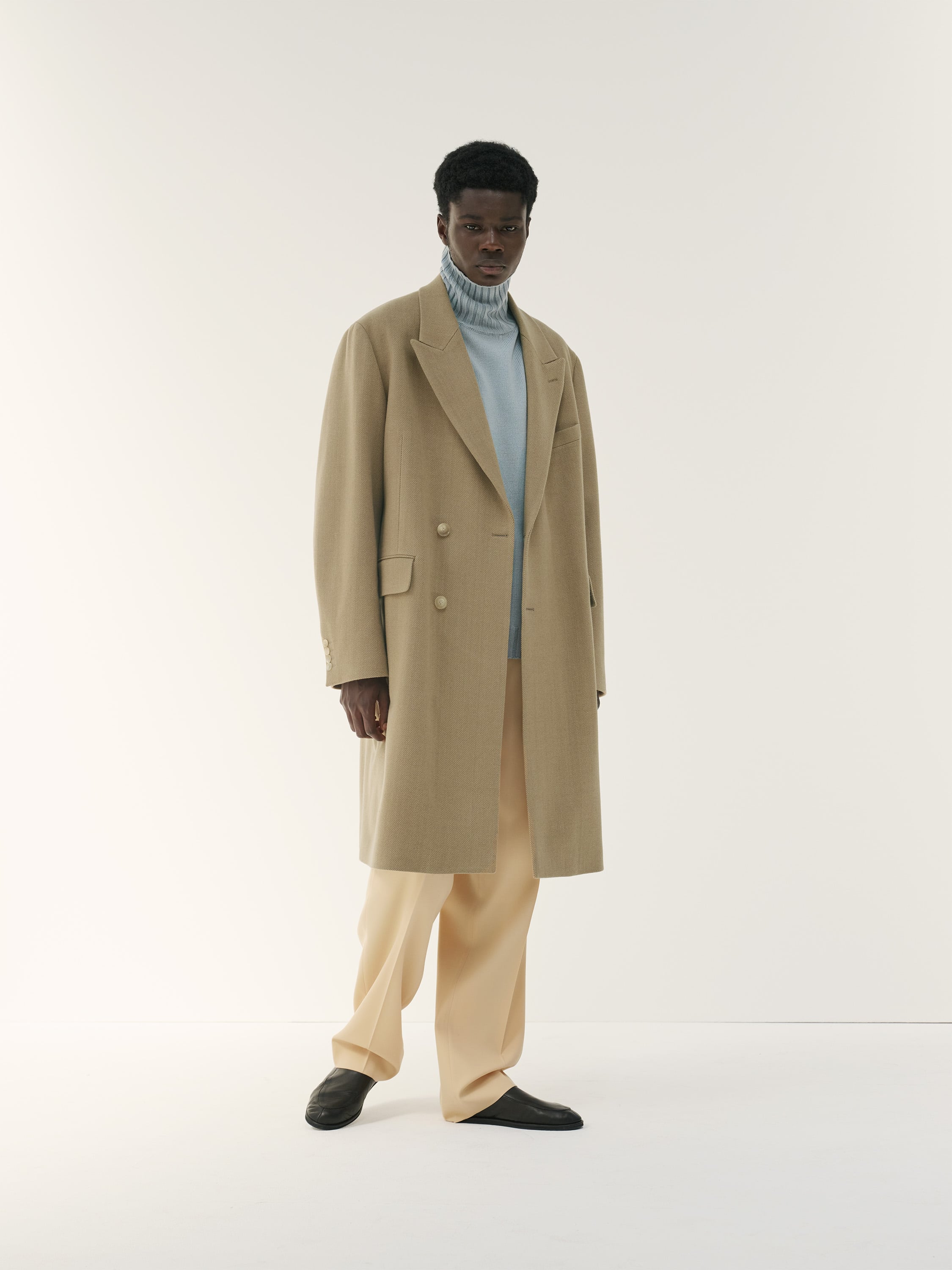 【MARNI】Wool-Melton Chesterfield coat