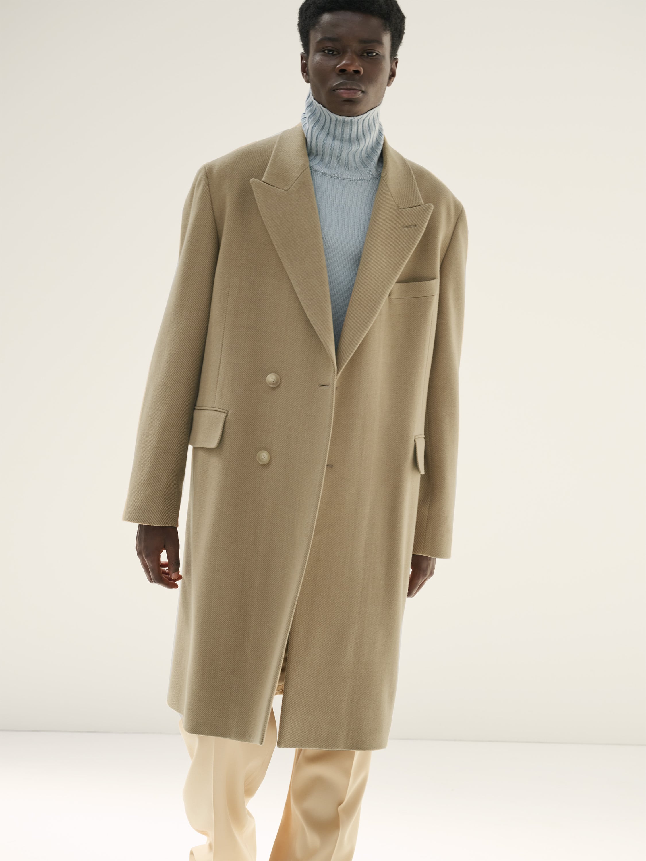 【MARNI】Wool-Melton Chesterfield coat