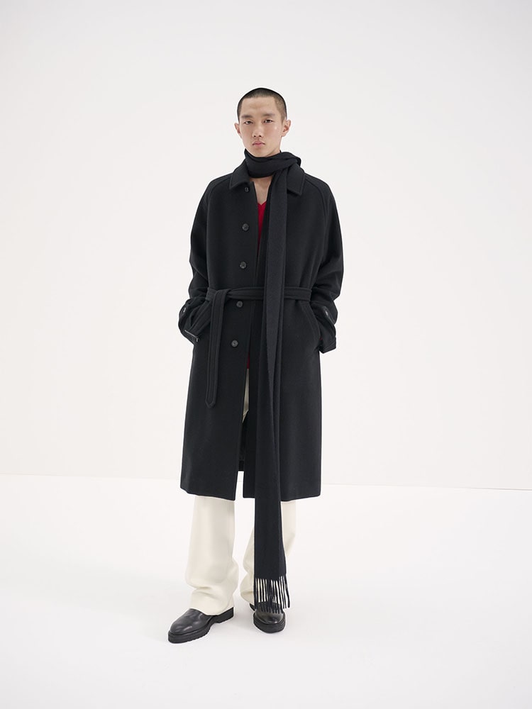 定番 18AW AURALEE スタイリスト私物 ネックウォーマー ブラック 19aw