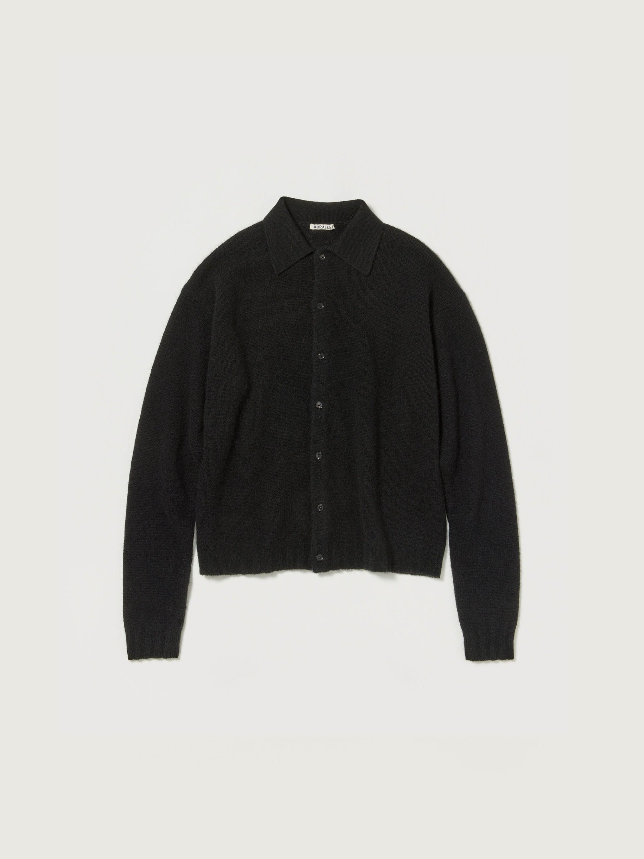 SHETLAND WOOL CASHMERE KNIT CARDIGAN - AURALEE Official Website