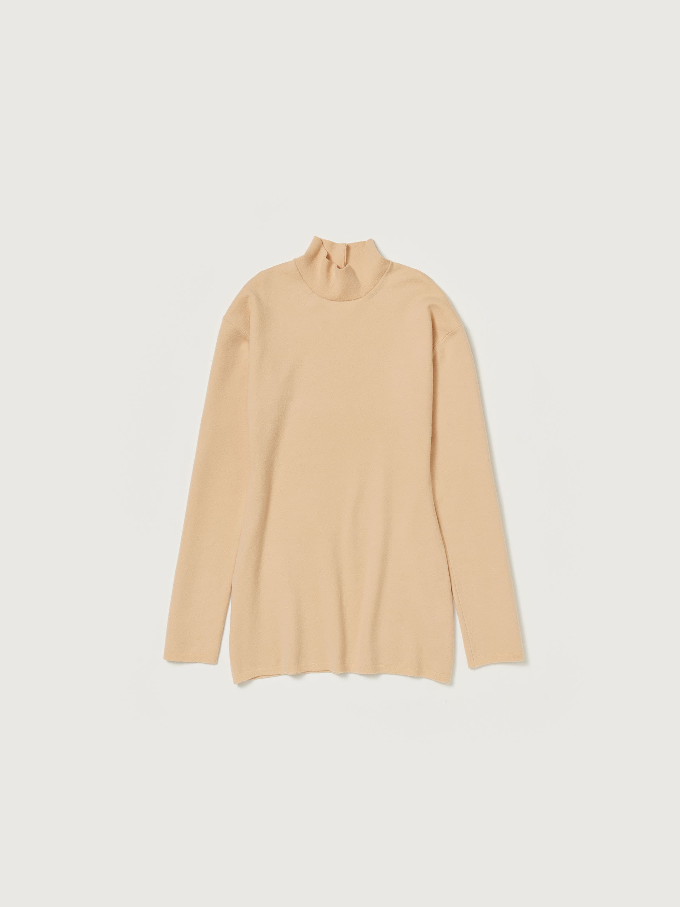 LAMB WOOL SMOOTH KNIT MINI DRESS 詳細画像 PEACH BEIGE 4