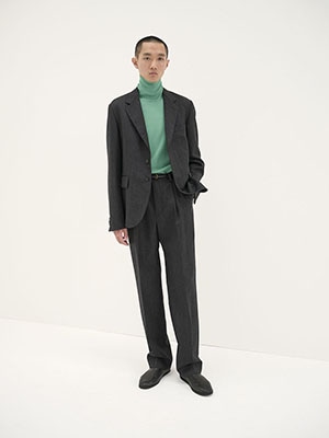 BLUEFACED WOOL DOBBY OVER JACKET