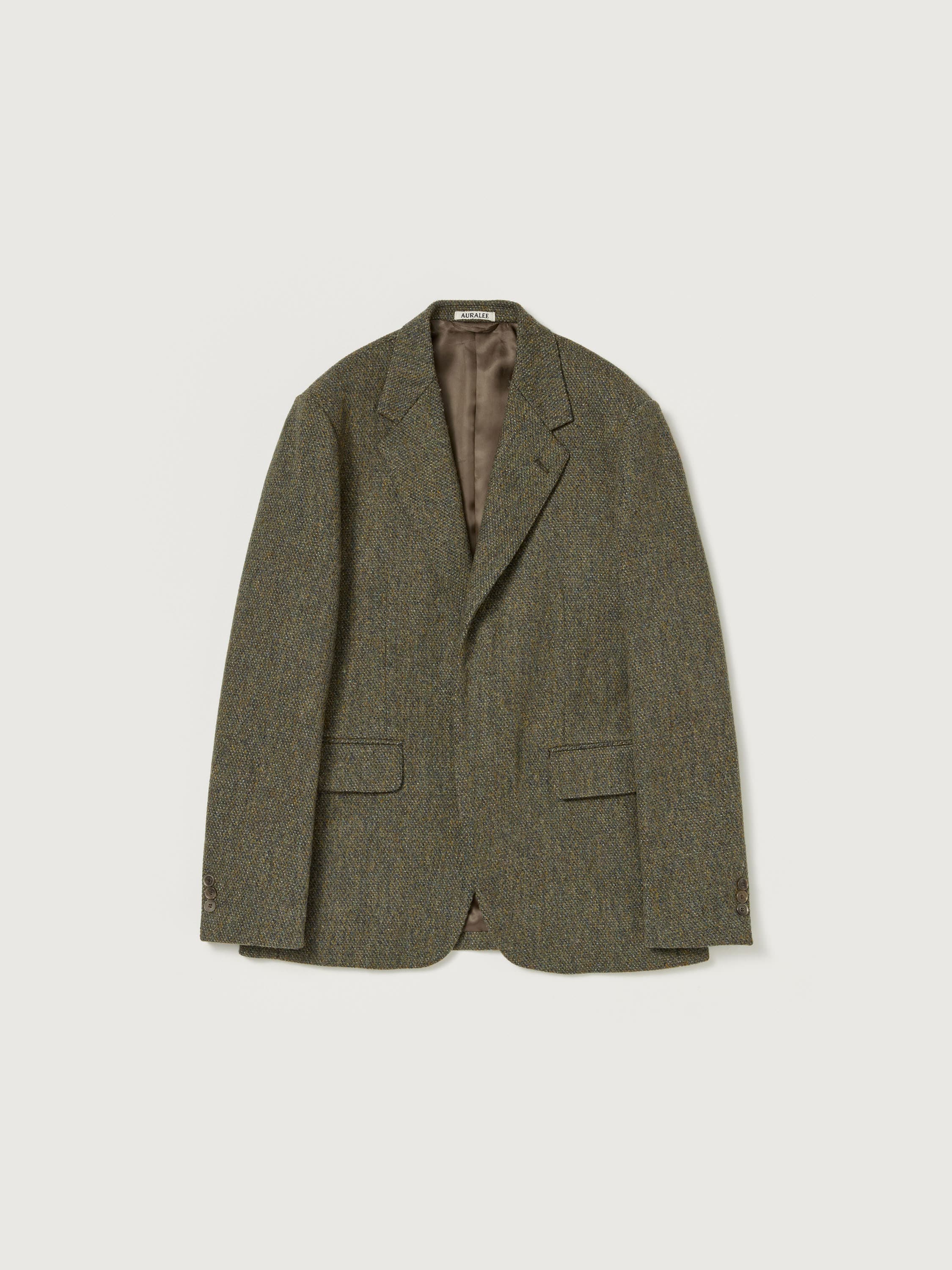 BRITISH WOOL TWEED OVER JACKET - AURALEE Official Website