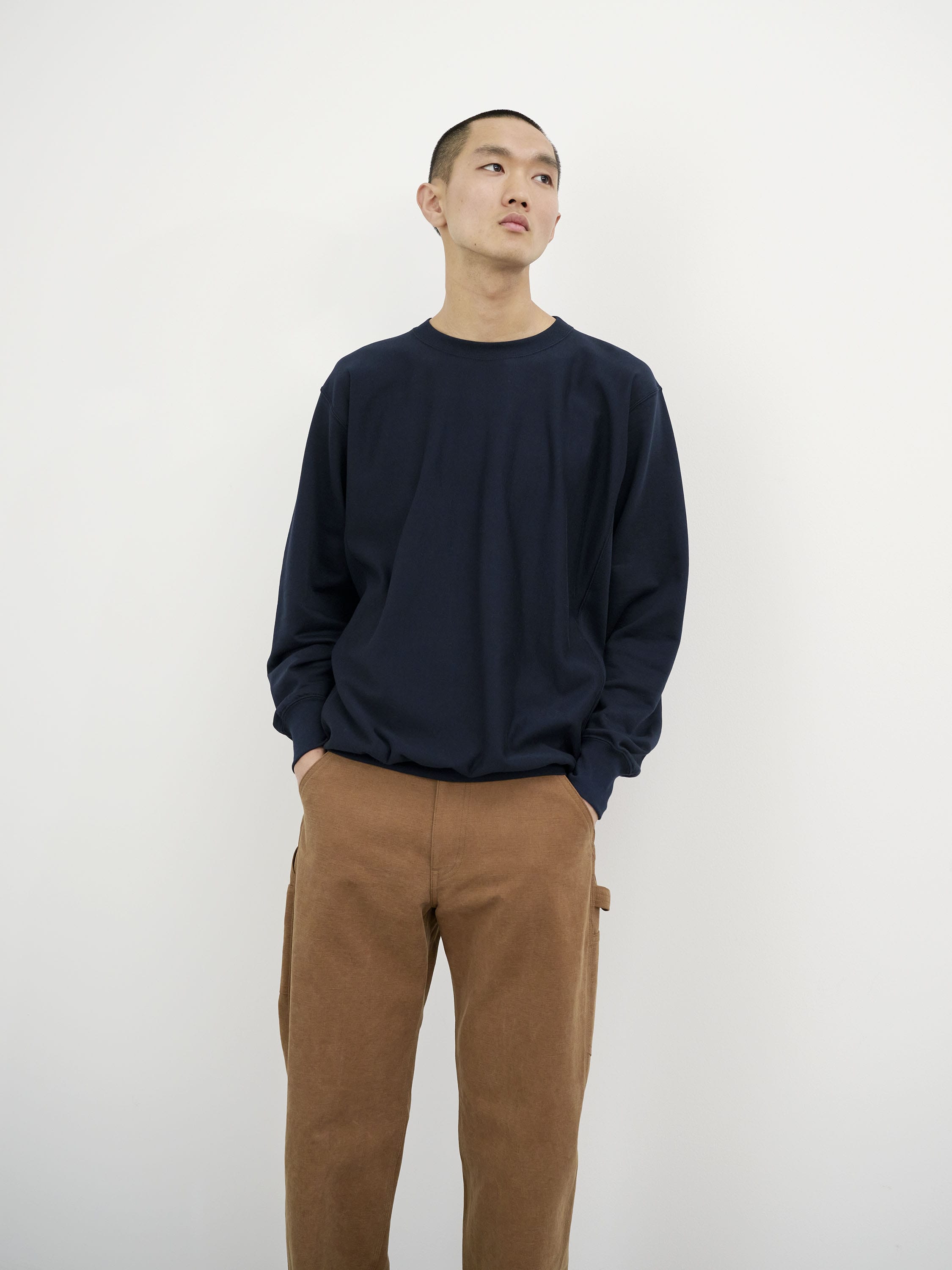 050372○ AURALEE ELASTIC HIGH GAUGE SWEAT-