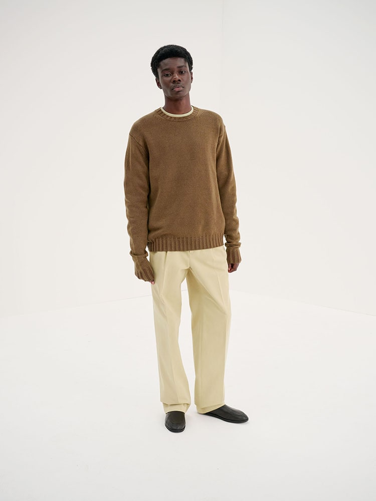 SHETLAND WOOL CASHMERE KNIT P/O - AURALEE Official Website