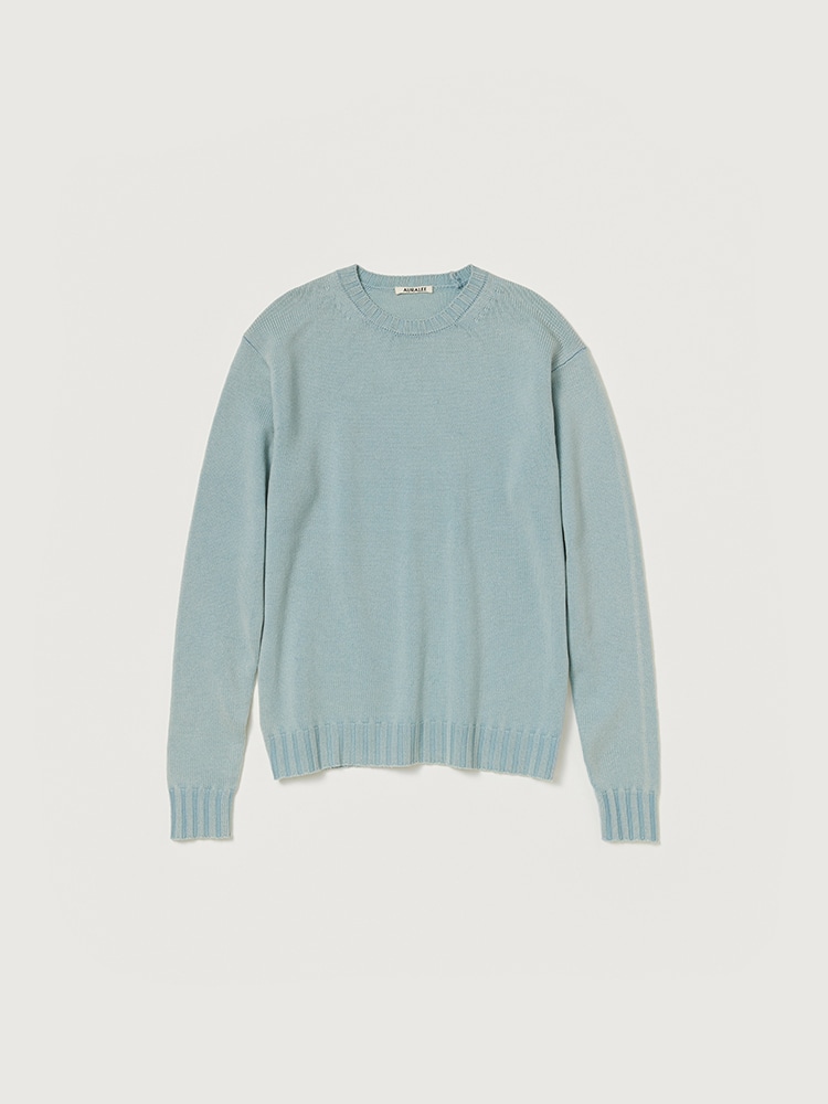 WASHED FRENCH MERINO KNIT P/O - AURALEE Official Website