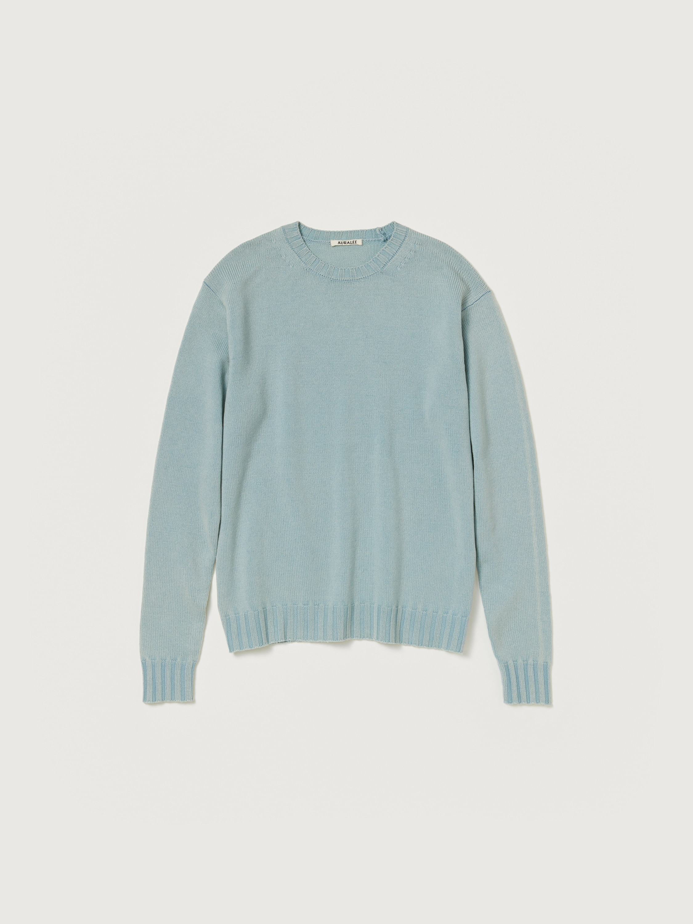 WASHED FRENCH MERINO KNIT P/O - AURALEE Official Website