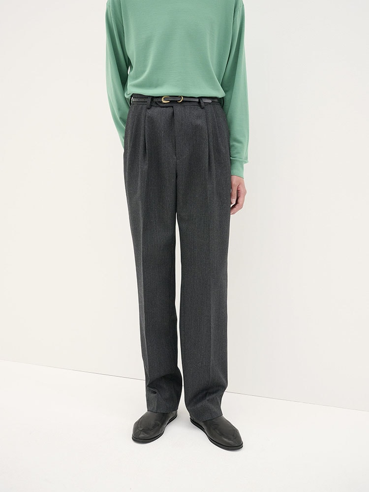 AURALEE BLUEFACED WOOL SLACKS 【kodai様専用】 - スラックス