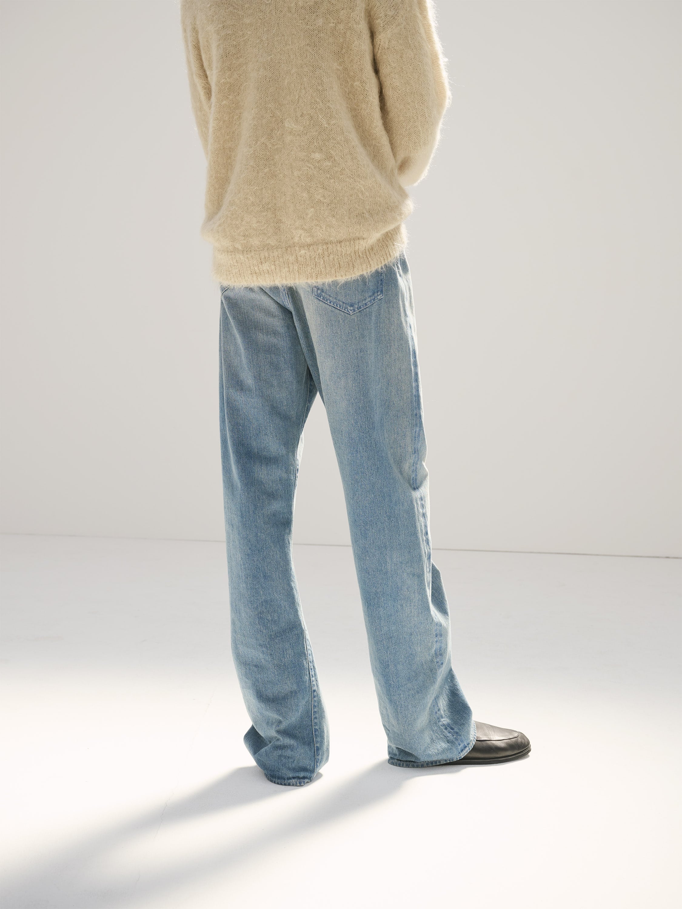 デニム/ジーンズSELVEDGE FADED LIGHT DENIM PANTS 23aw