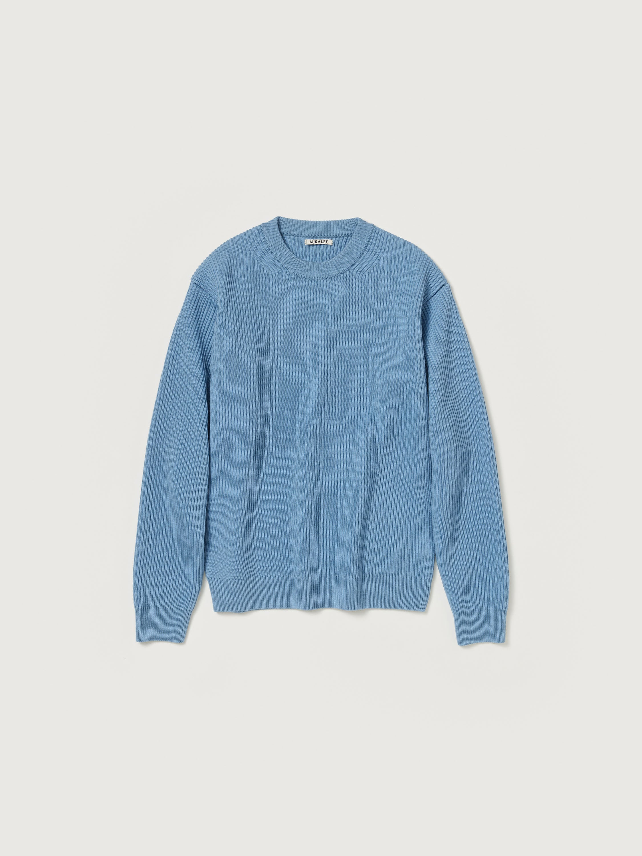FRENCH MERINO RIB KNIT P/O 詳細画像 LIGHT BLUE 1