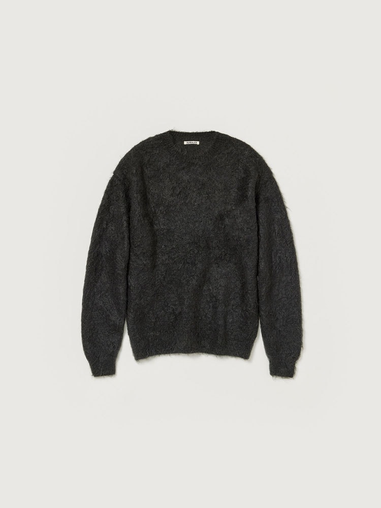 BRUSHED SUPER KID MOHAIR KNIT P/O - AURALEE Official