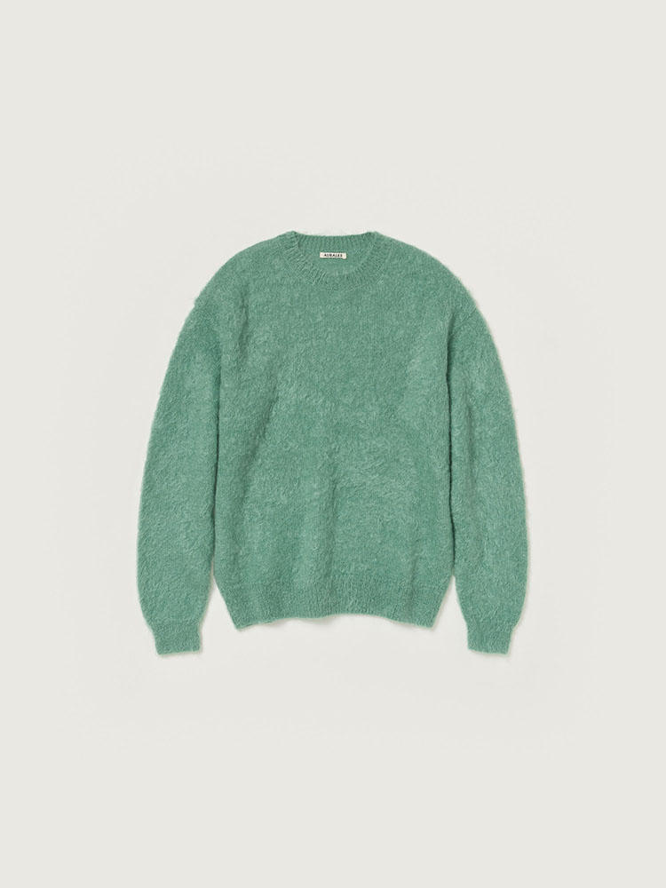 BRUSHED SUPER KID MOHAIR KNIT P/O - AURALEE Official