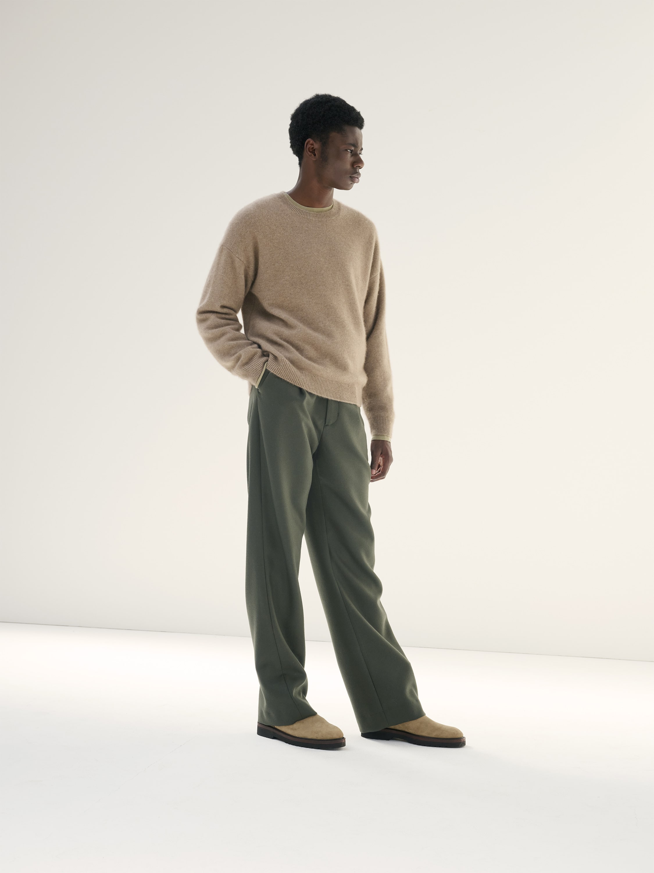 AURALEE Light Melton Wide Slacks 3 パンツ