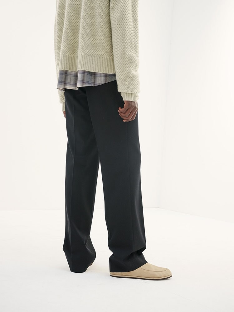 LIGHT WOOL MAX GABARDINE SLACKS - AURALEE Official Website