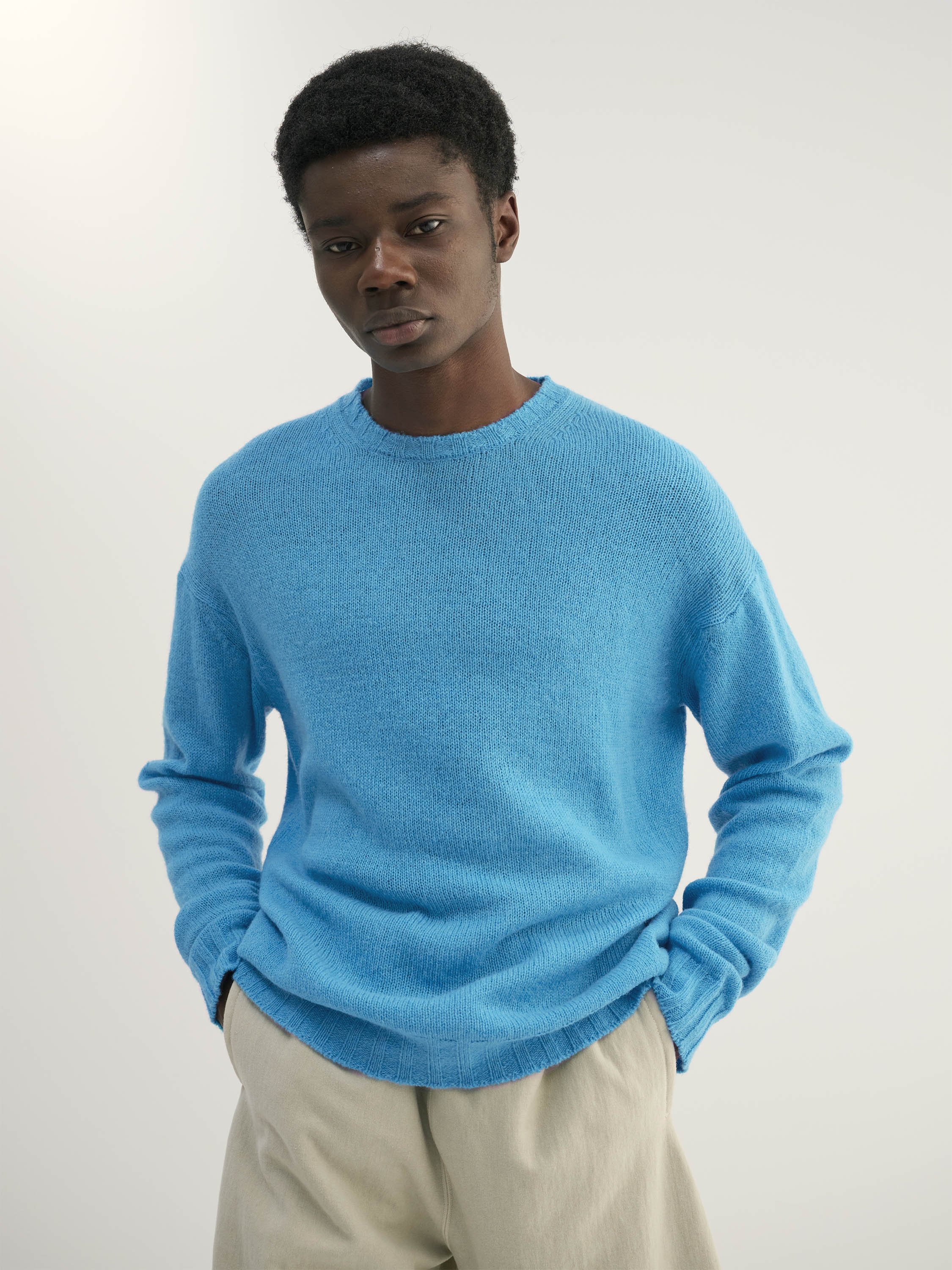 SHETLAND WOOL CASHMERE KNIT P/O - AURALEE Official Website