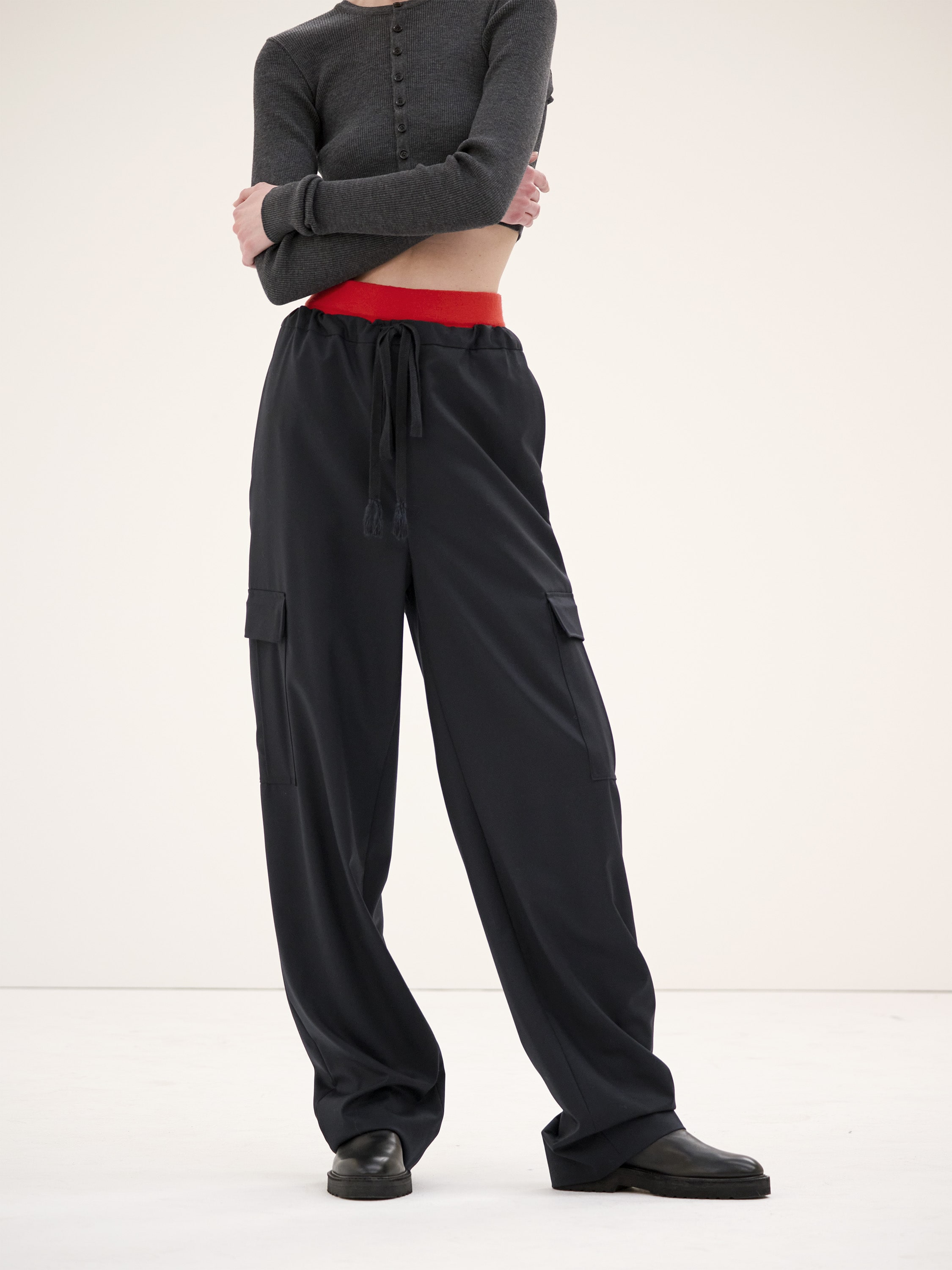 SUPER FINE WOOL TWILL FIELD PANTS