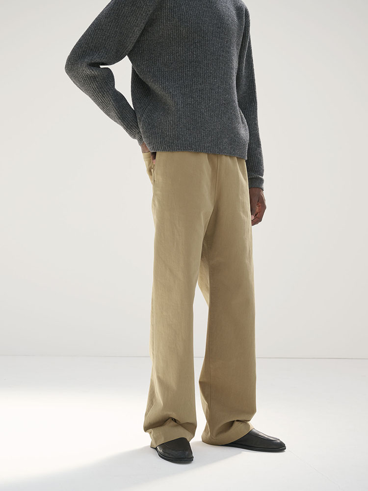 ALPACA WOOL LENO CLOTH EASY PANTS - AURALEE Official Website