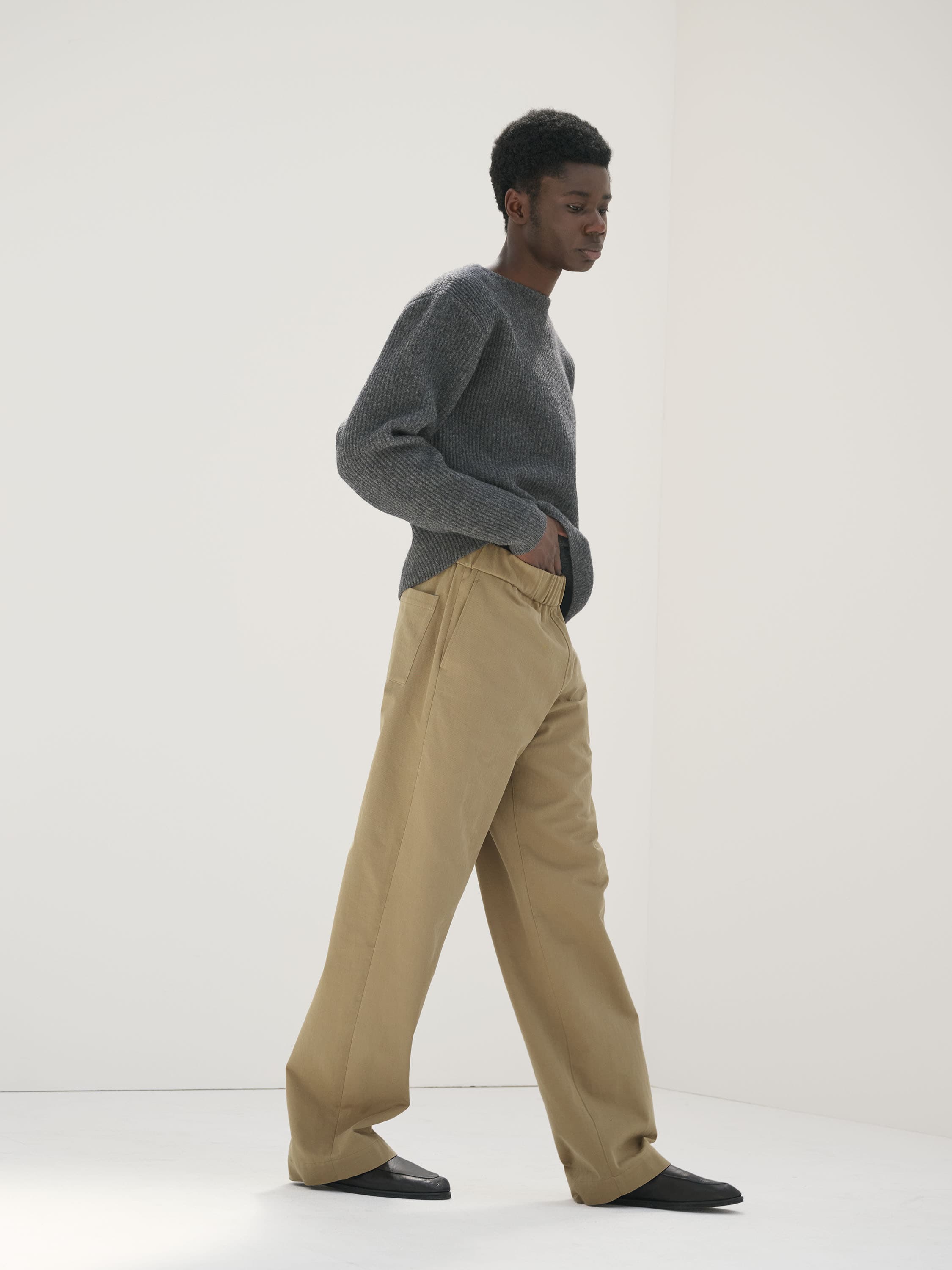 WASHED HEAVY CHINO EASY PANTS - AURALEE Official Website