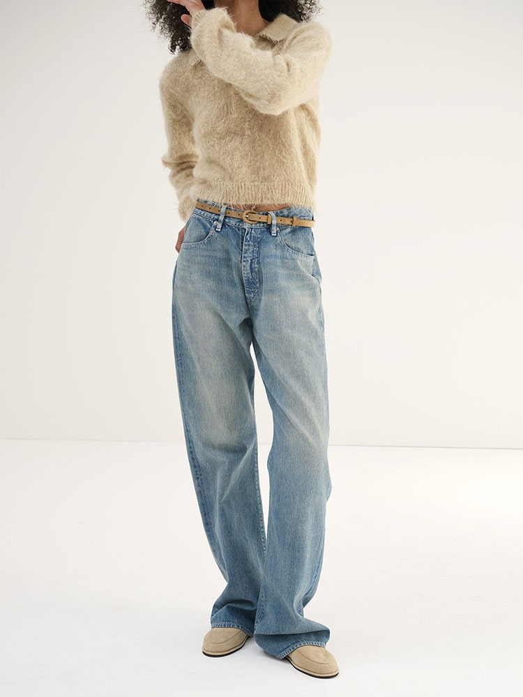 HARD TWIST DENIM 5P PANTS - AURALEE Official Website