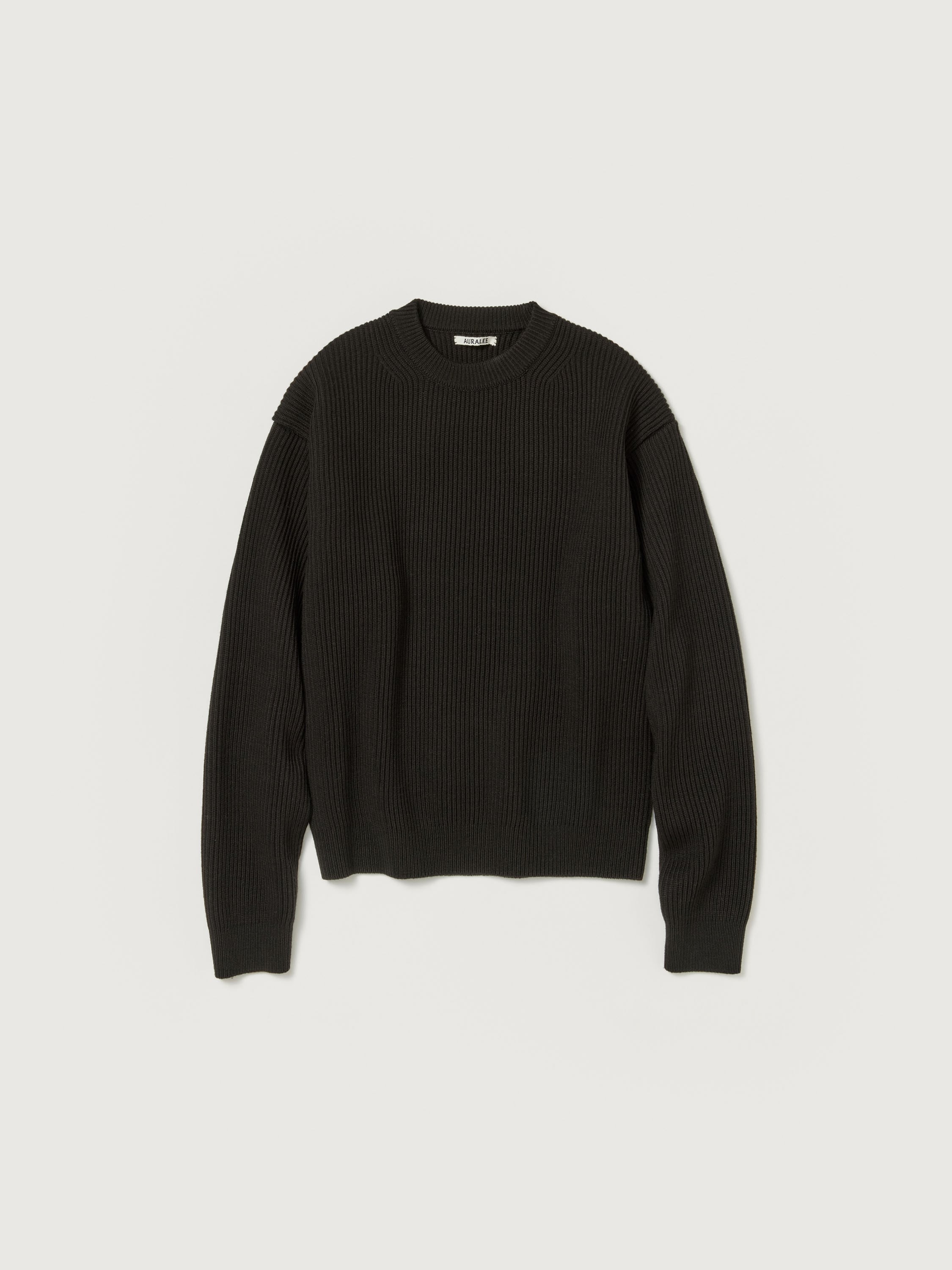 FRENCH MERINO RIB KNIT P/O 詳細画像 DARK BROWN 1