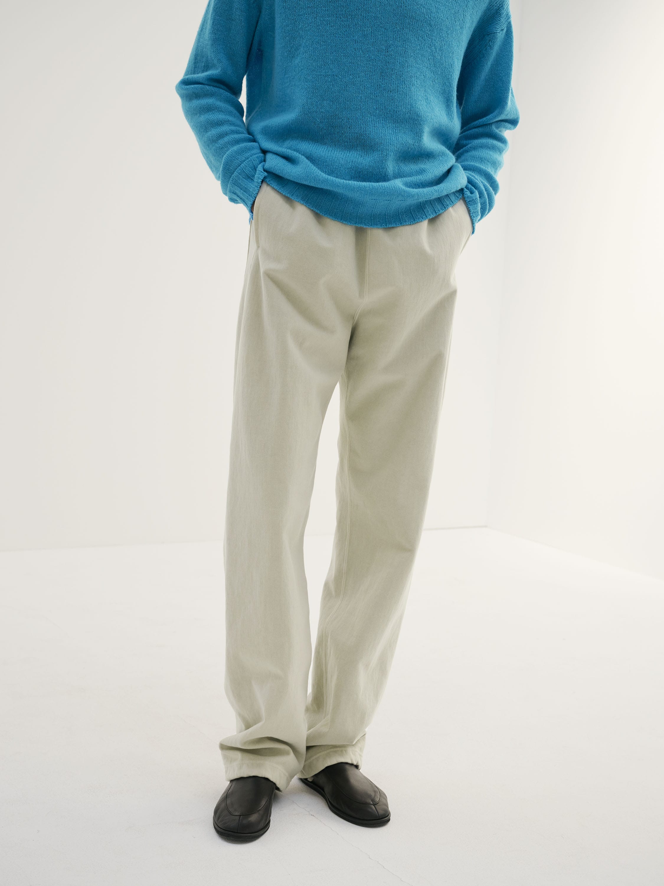 オーラリー 後染め SUPER MILLED SWEAT EASY PANTS-