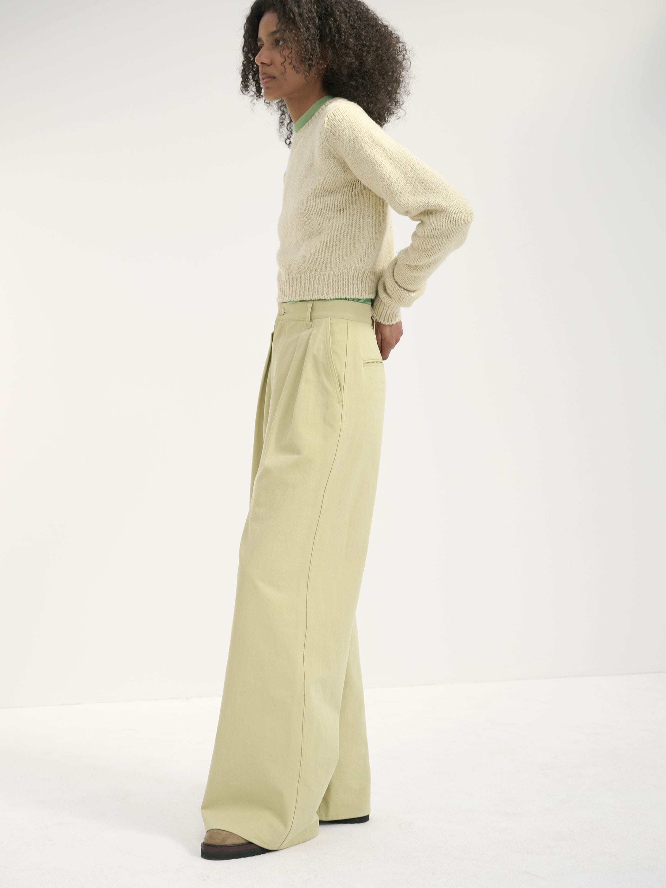 WASHED HEAVY CHINO WIDE PANTS - AURALEE Official Website