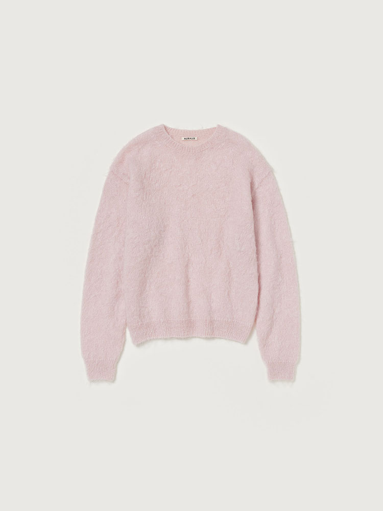 BRUSHED SUPER KID MOHAIR KNIT P/O - AURALEE Official