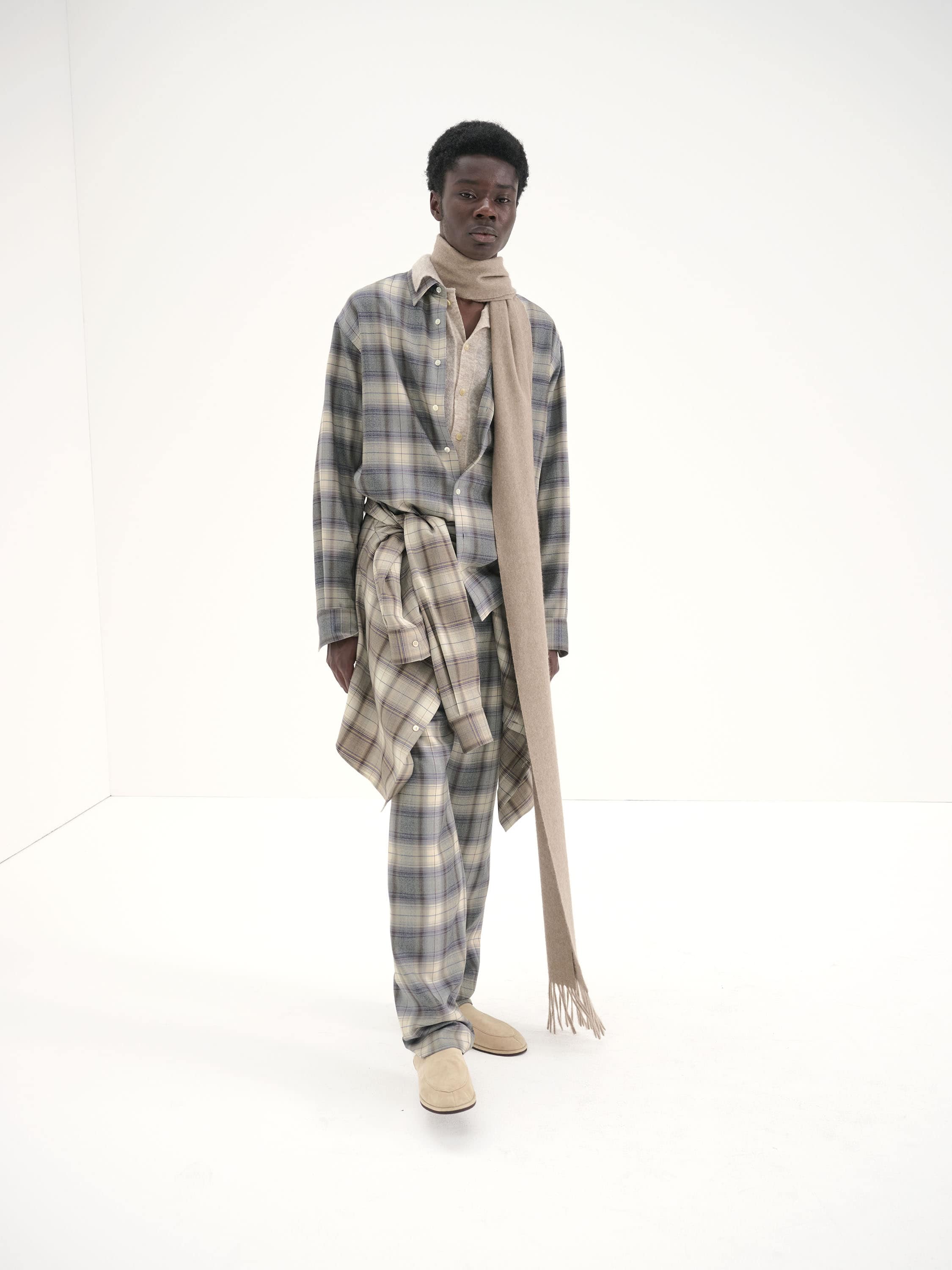 SUPER LIGHT WOOL CHECK SHIRT - AURALEE Official Website