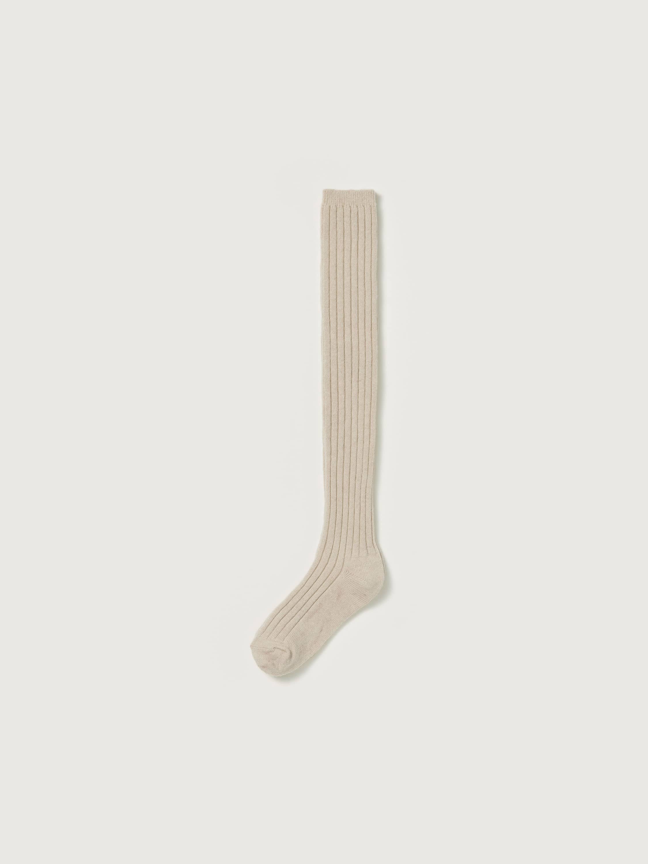 CASHMERE LOW GAUGE KNEE-HIGH SOCKS 詳細画像 LIGHT BEIGE 1