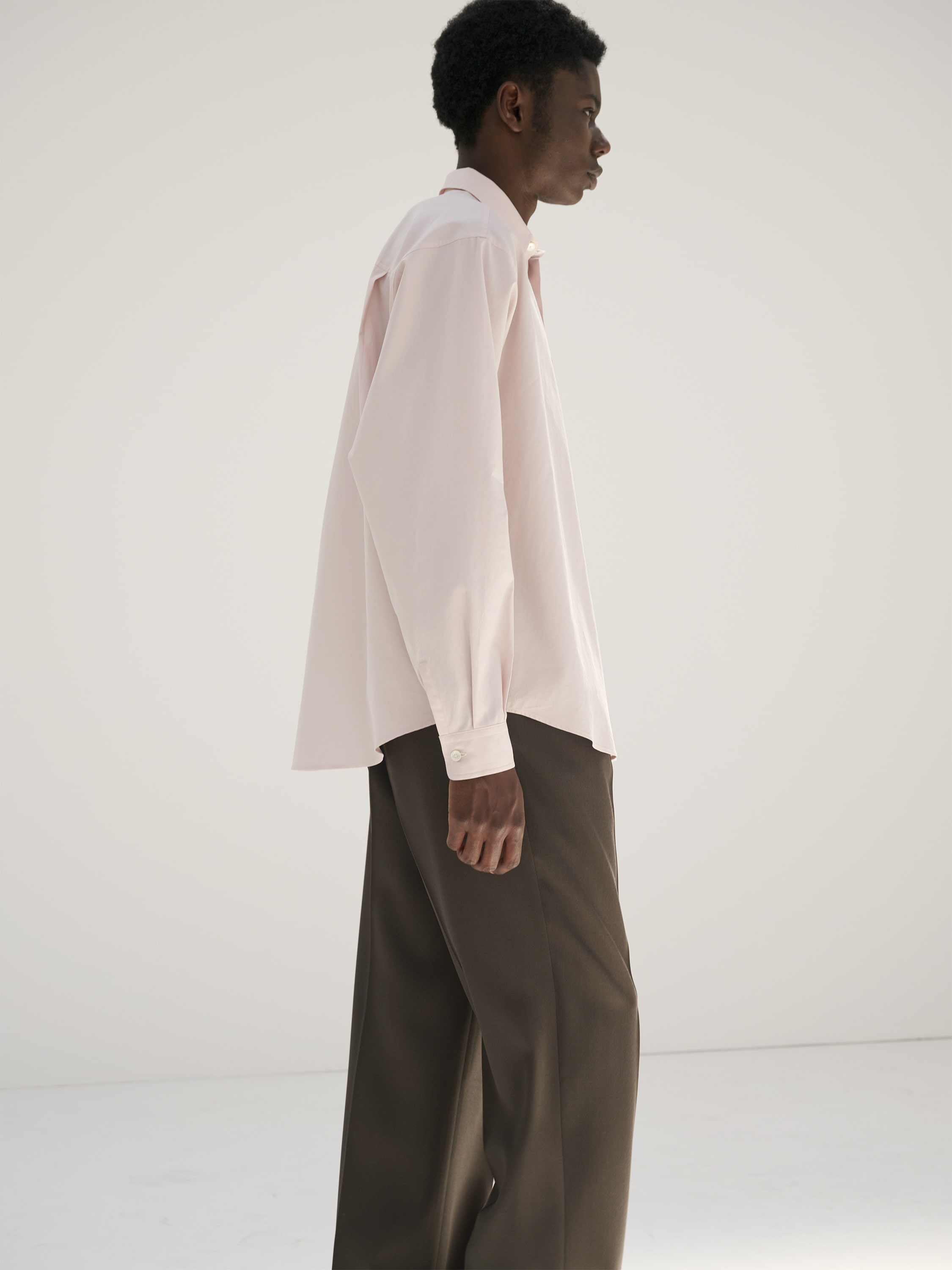 WASHED FINX TWILL BIG SHIRT - AURALEE Official Website