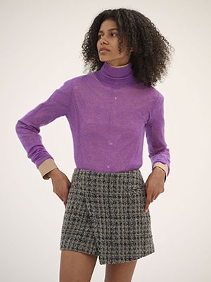 HOMESPUN TWEED MINI SKIRT