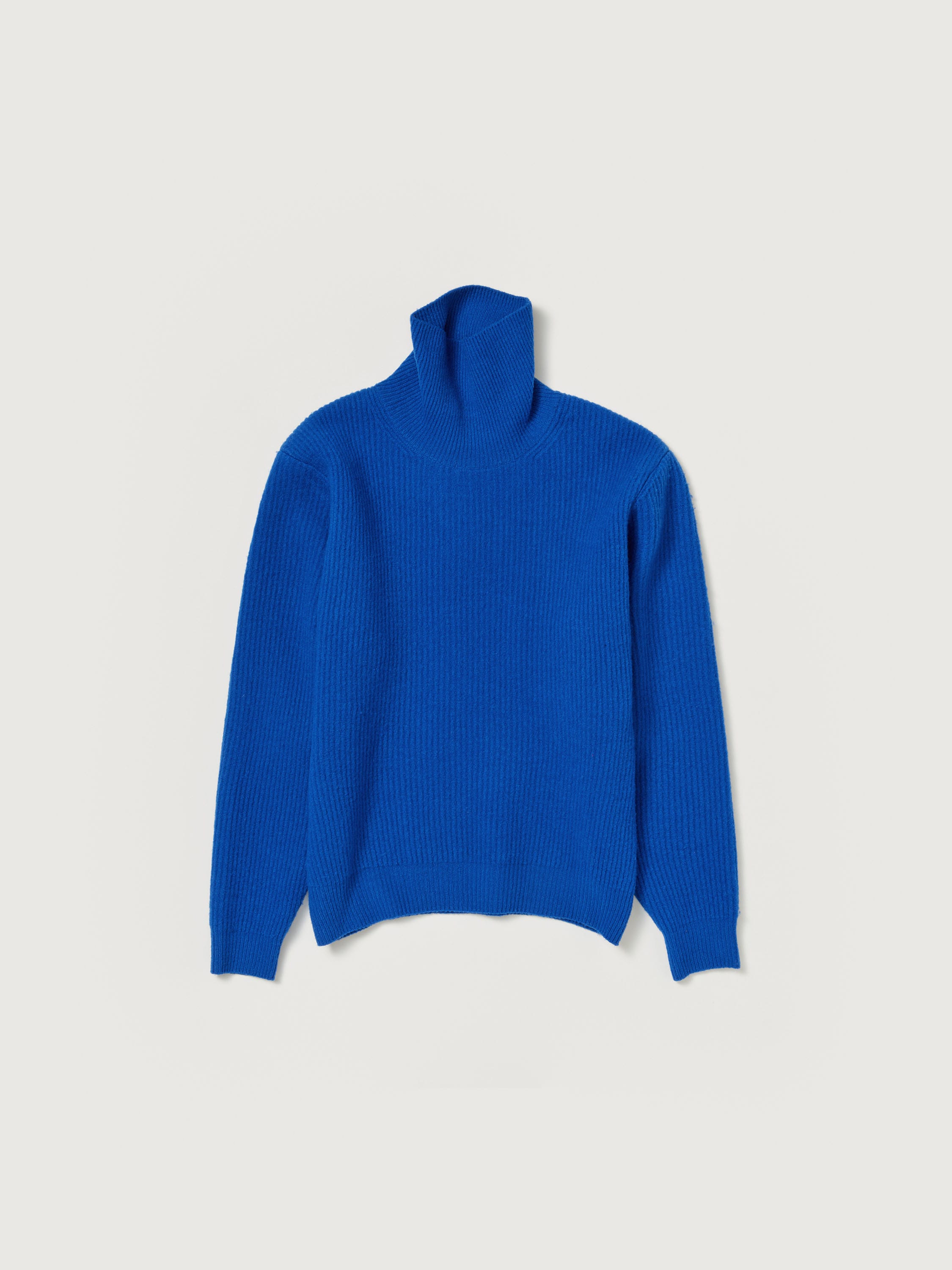 MILLED FRENCH MERINO RIB KNIT TURTLE - AURALEE Official Website