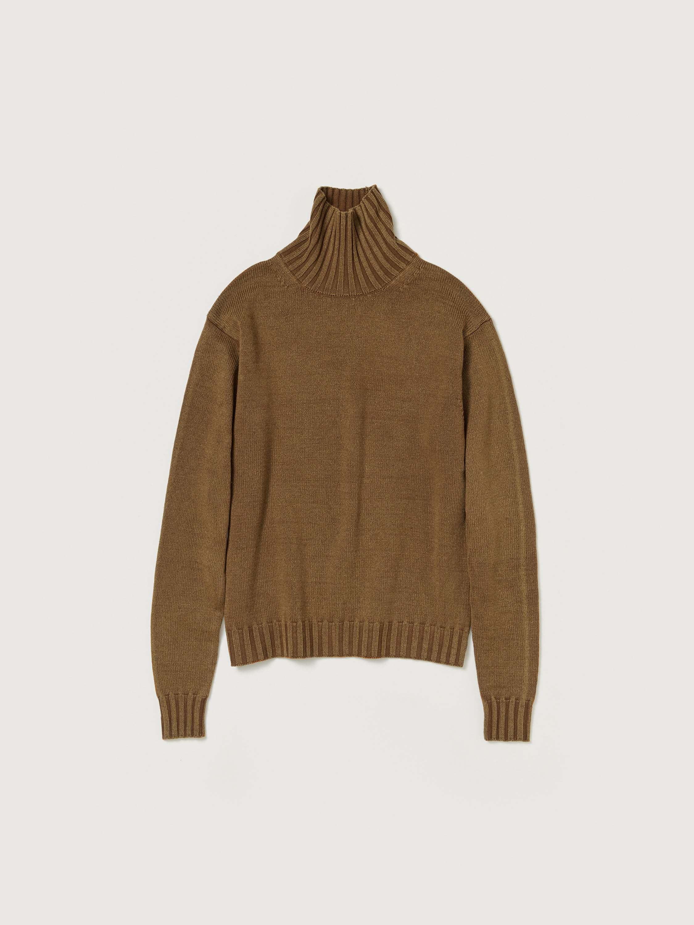 WASHED FRENCH MERINO KNIT TURTLE - AURALEE Official Website