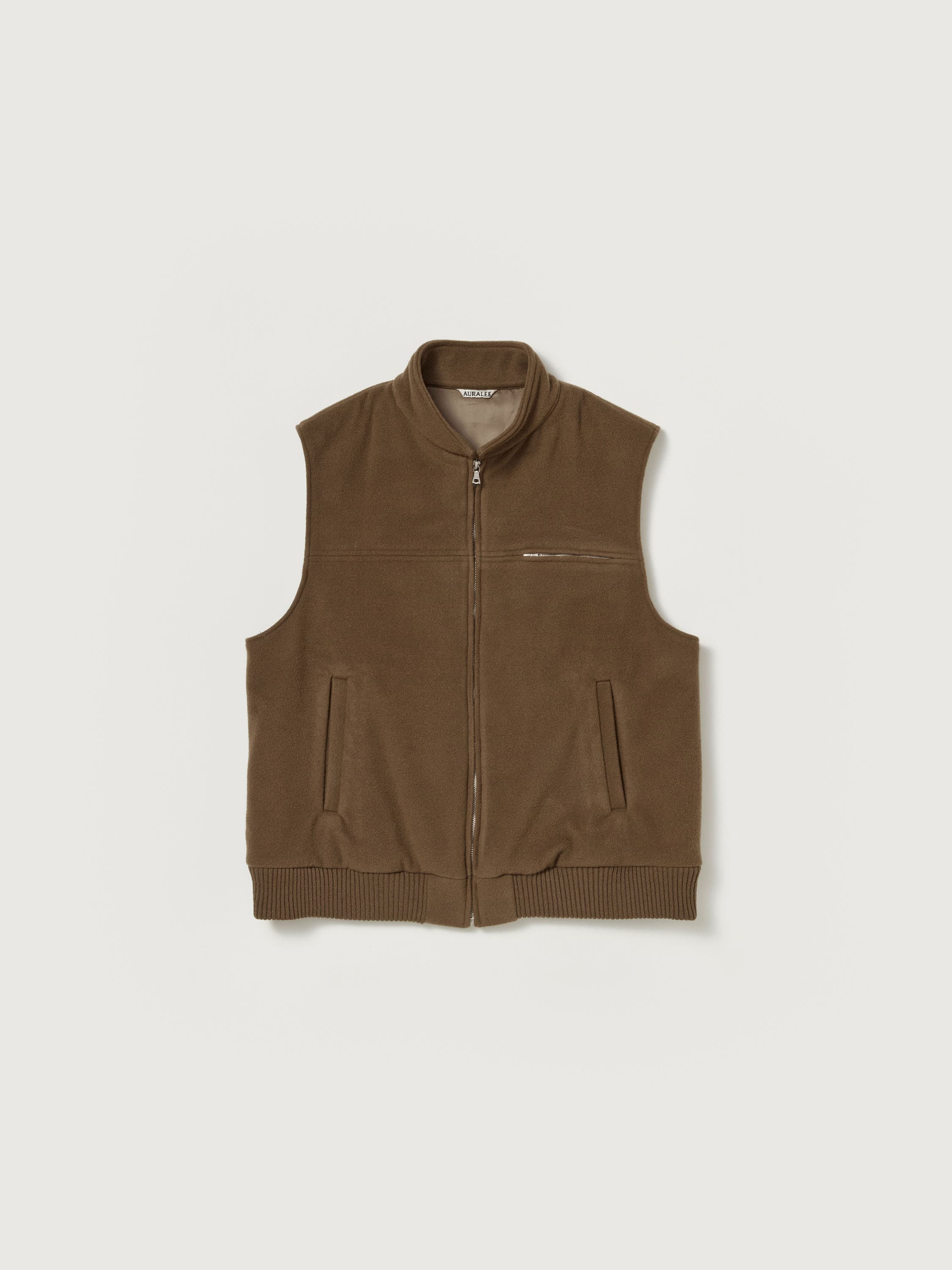 CASHMERE WOOL MOSSER VEST - AURALEE Official Website